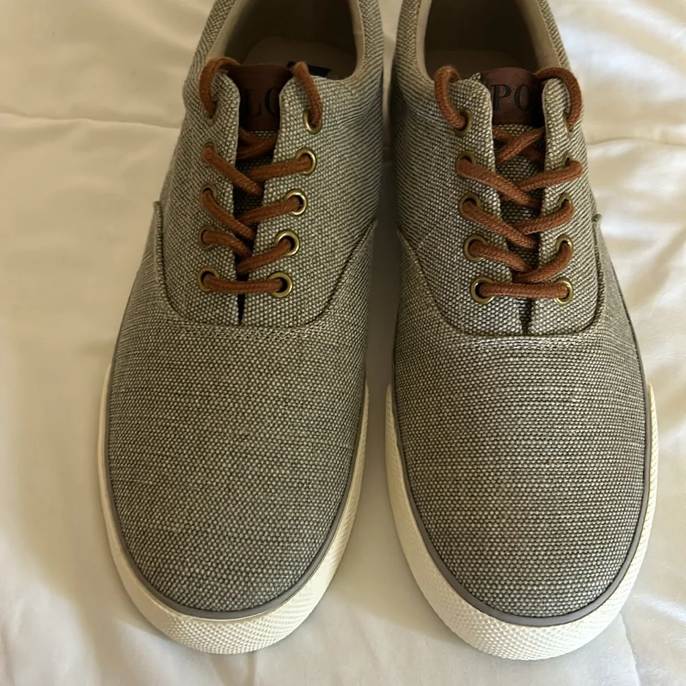 Polo Ralph Lauren Forestmont II Burlap Sneaker - Men's - Grey Size 10